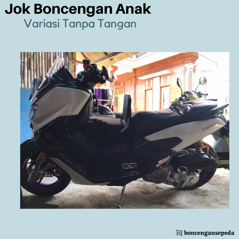Jok kursi Boncengan Anak Sandaran Utk motor NMAX PCX AEROX Jupiter MX Variasi Tanpa Tangan 3