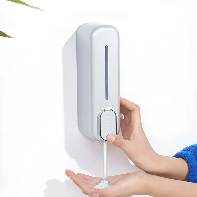 Gudang DTG Tempat Sabun Cair Dispenser Sabun Shampo 350ml Tempat Sabun Cair Aesthetic Liquid Soap Dispenser Single Tempel TS530 5