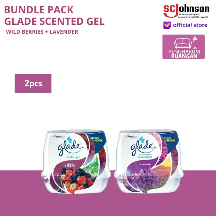 Glade Scented Gel - Pengharum Ruangan (Bundle pack) 4