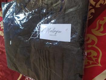 Product Review of Malayin19 Mecca blouse kemeja wanita polos linen kekinian Baju kerja atasan panjang muslim dewasa Casual Formal Kerah Nyaman Basic Santai from a**u 1