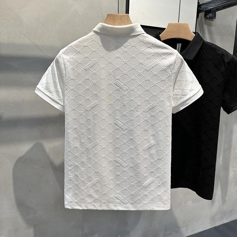 2025 polo shirt pria kaos polo cowok kaos kerah pria dewasa polo hitam pria 6