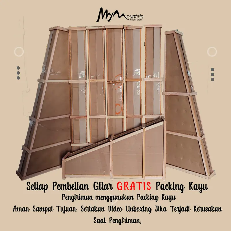 MyMusic Gitar Akustik Elektrik Seri MY-TB 52 Gitar Pemula Tanam Besi 5