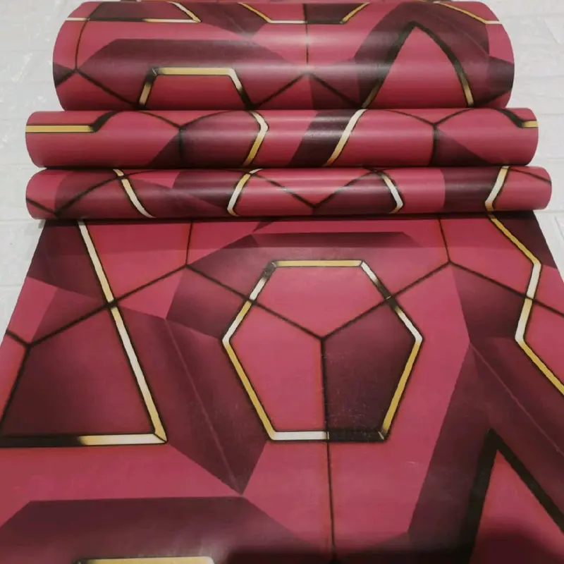 Wallpaper Sticker Dinding Motif Geometrik Arizonal Putih Dof List Gold Bahan Kertas PVC Full Lem Perekat Natural Minimalis Premium COD 6