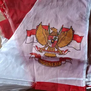 PAKET 5 PCS | Bendera Umbul-Umbul Garuda 3 Meter | 8 Mata Geregaji | Warna Lengkap