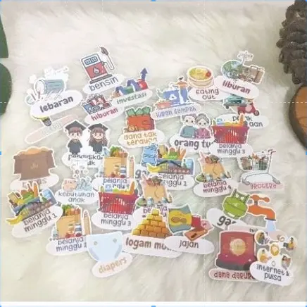 Sticker Menabung Dompet Disiplin Budgeting Saving Challenge Stiker Nabung Uang