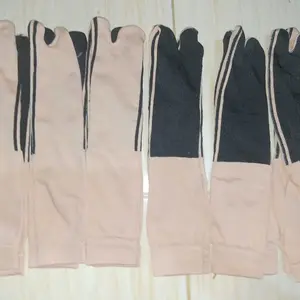 3 PASANG KAOS KAKI JEMPOL MUSLIMAH COKLAT TELAPAK HITAM | KAOS KAKI PEREMPUAN poliester polos panjang Wanita