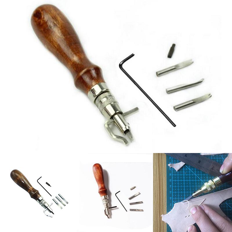 Product Introduction of 7 in 1 Multipurpose Leather Craft Tool Sew&Crease Leather Edge Beveler Tool Set 16
