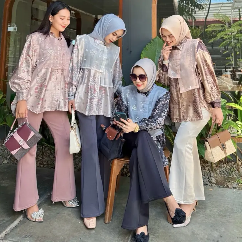 CherryStore KD00540 Atasan Wanita Lengan Panjang Casual Oversize