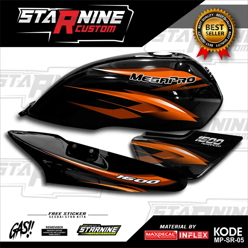 striping mp hiu stiker megapro hologram variasi 1