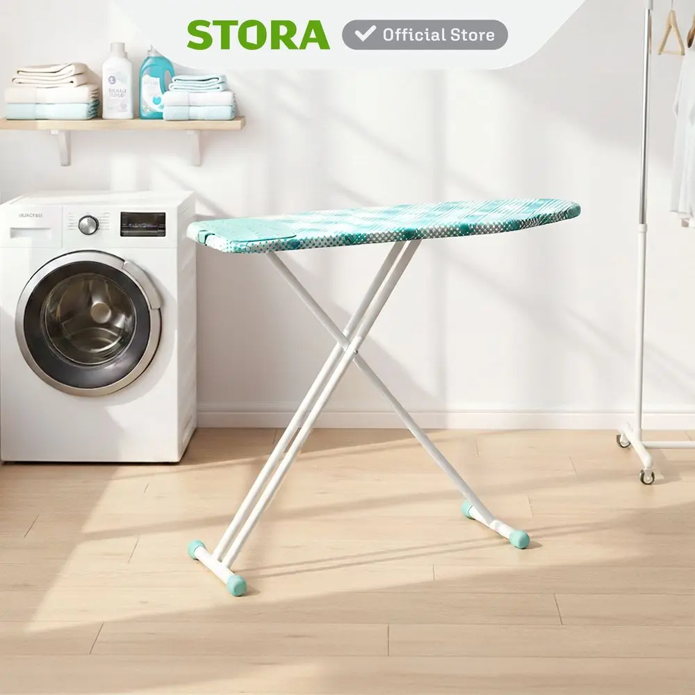 Stora Meja Setrika Dengan Iron Rest - Biru Ironing Board Papan Setrika Meja Gosok Board Gosok
