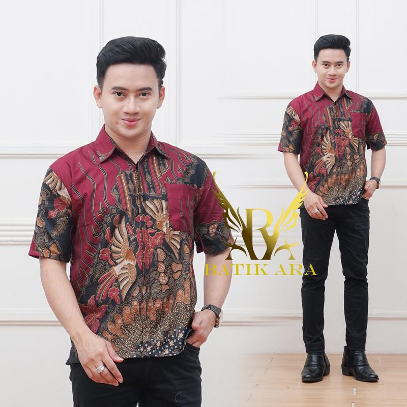 Product Introduction of kemeja batik lengan pendek pria dewasa poliester 9
