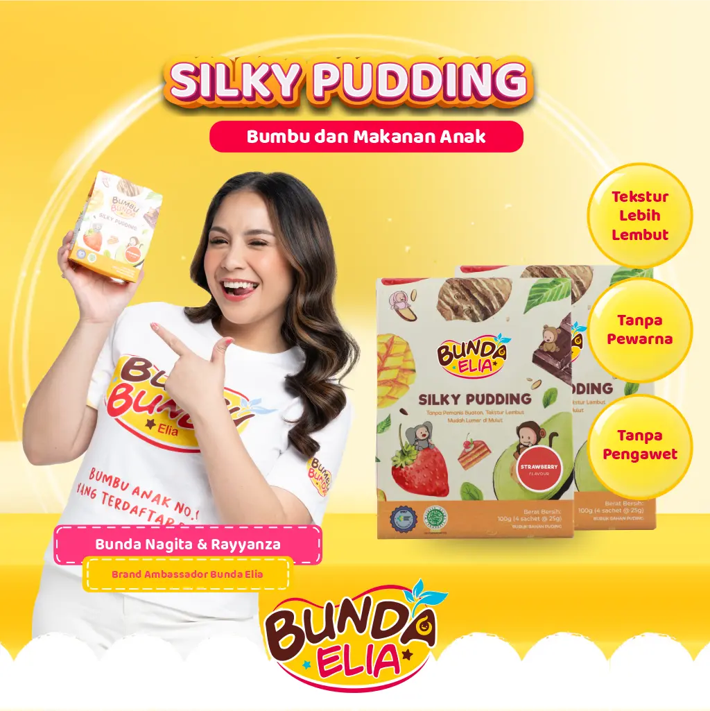 Bumbu Bunda Elia Silky Pudding Anak / Snack MPASI / Silky Puding / Snack Bayi / Snack Anak / Cemilan Bayi / Cemilan Anak