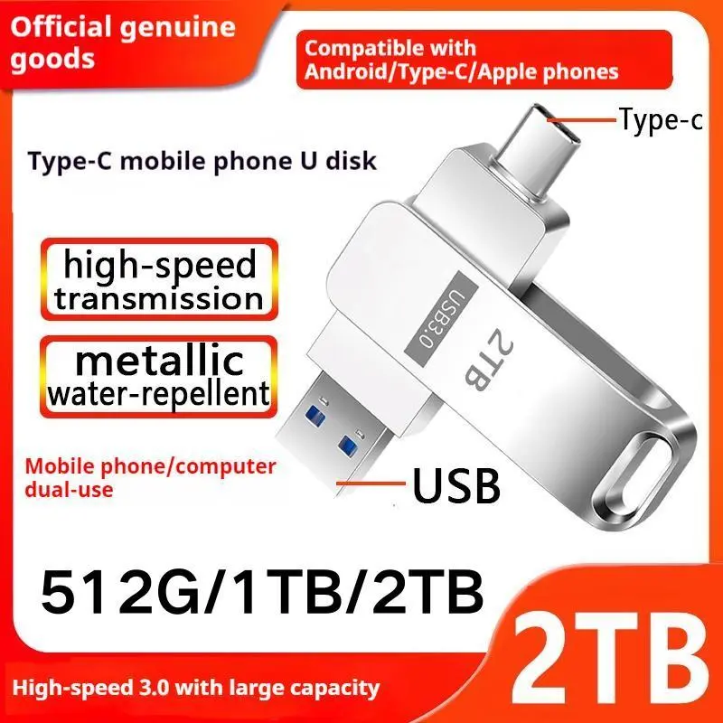 Ổ đĩa Lung Linh Dung lượng 1 TB, USB IP 3.0, OTG 3in1, Ổ đĩa Lung Linh Cầm Tay USB IOS Micro USB