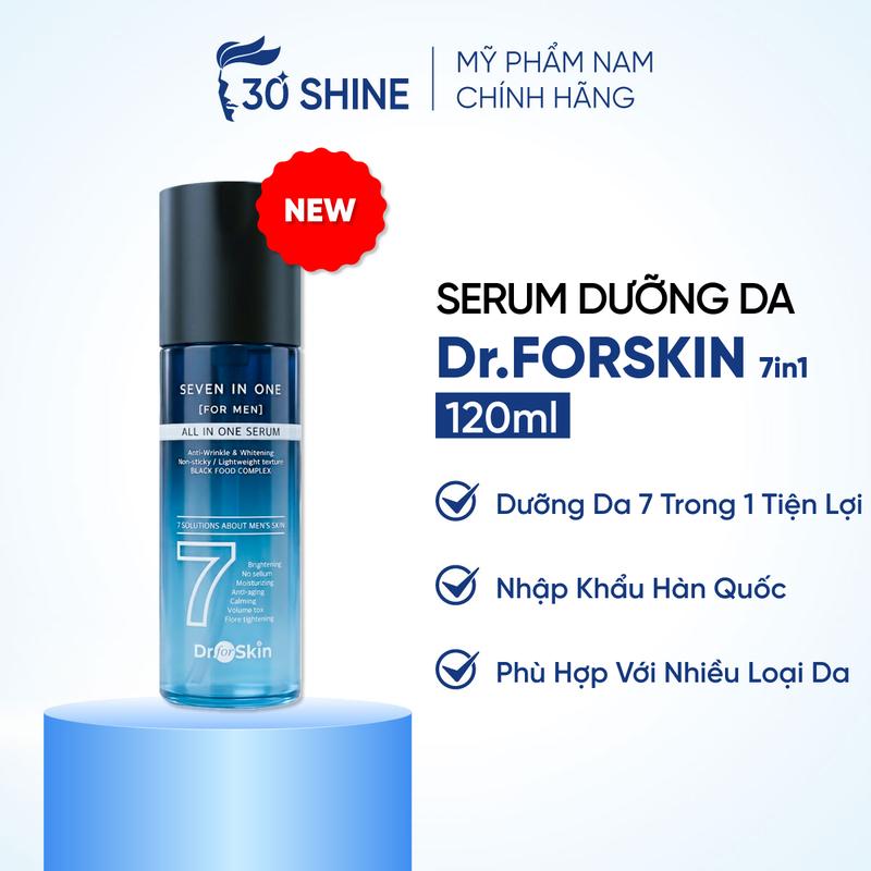 Tinh chất Dr.FORSKIN Serum 7IN1 For Men 120ml dưỡng da cho nam 30Shineshop Skincare nam gioi Dưỡng Trắng Mờ Thâm