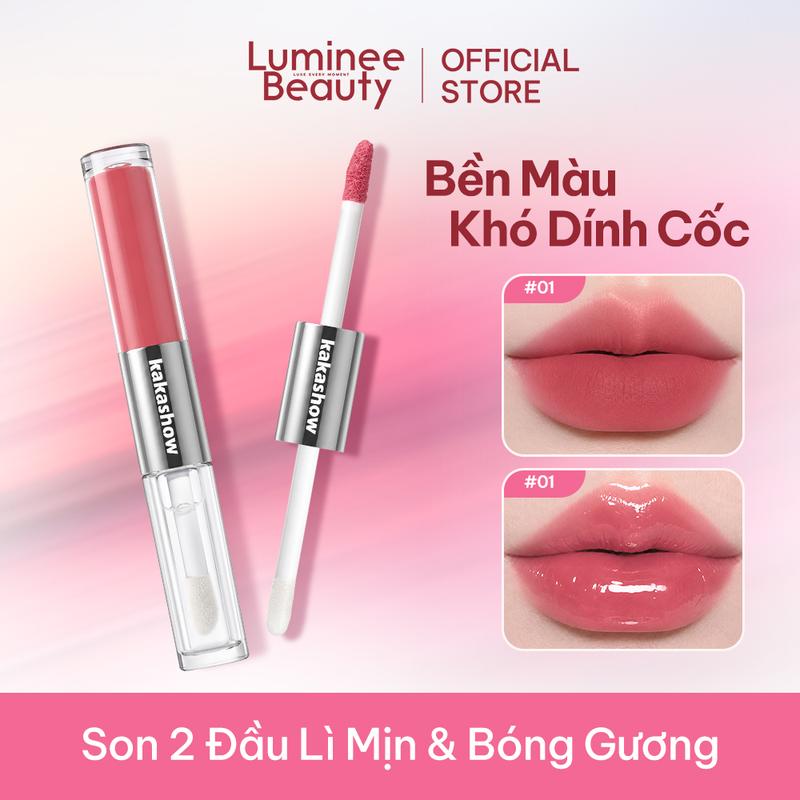 Son kem bóng 2 đầu Được 2 Style | Lì Ngọt Ngào & Bóng Sương, Không Khô Môi,…