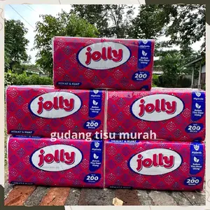 5 jolly 200 shet tisu wajah  Tissue facial halus