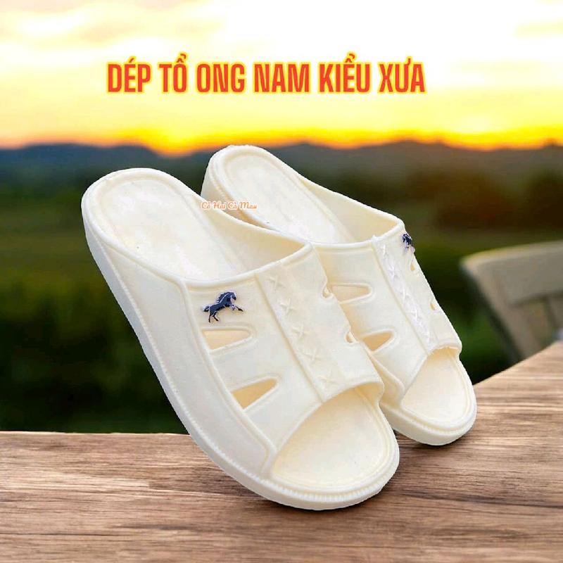  ONG66: Dép nhựa quai ngang nam Thái Hòa mẫu truyền thống xưa chống trơn trượt 
