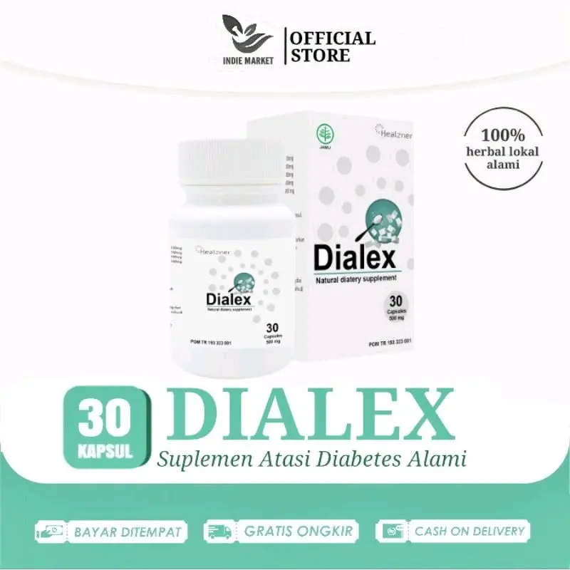DIALEX - 30 Kapsul Untuk Menurunkan Diabetes Dan Kadar Gula Darah Herbal Ampuh