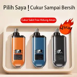 【Garansi satu tahun】Pemangkas Bulu Hidung Elektrik Serbaguna Cukur Hidung Telinga Alis Pria Wanita USB Isi Ulang Mini Portabel Bebas Nyeri IPX7 Tahan Air