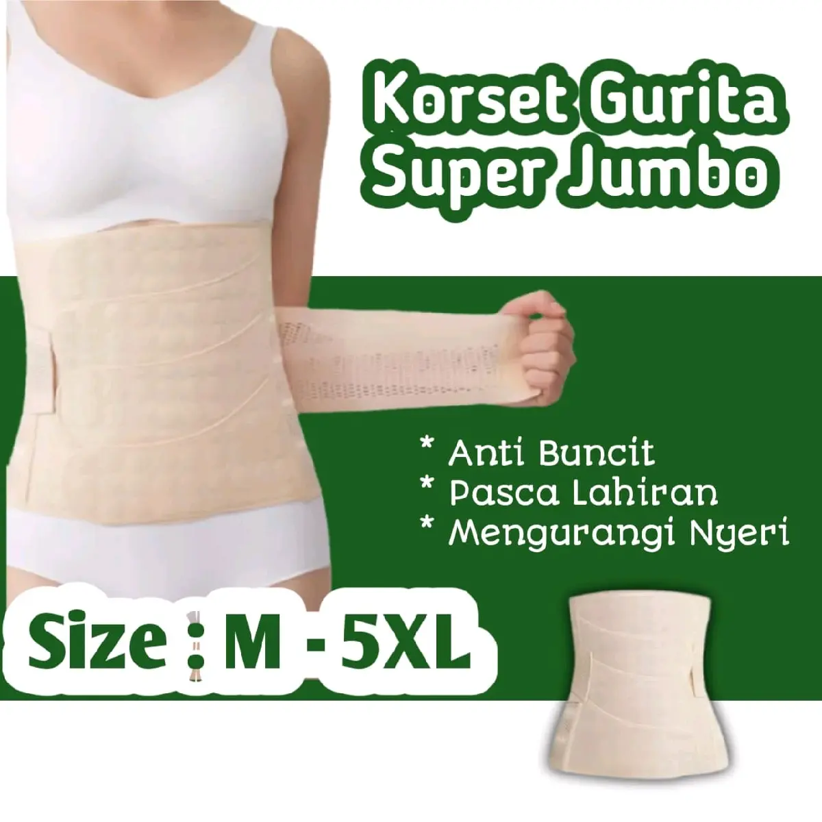 MABHUNGA M-5XL 45-120 Kg Korset Gurita Pasca