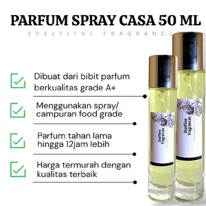 PARFUM MURAH REFILL WANITA WANGI PRIA TAHAN LAMA 50ML PARFUM REFILL TEEBAIK