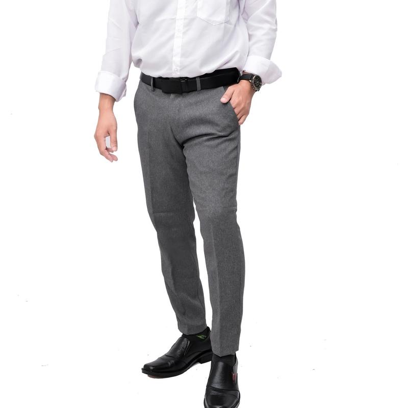 Celana panjang pria formal jumbo celana kerja premium uk39–44Casual Dewasa Panjang Kantor Slimfit dengan bahan wool premium Lembut Nyaman Stretch 2