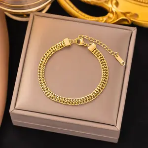 Gelang Titanium Polos Wanita Motif Mewah Dan Elegan Perhiasan Gelang Titanium Wanita Korea Terbaru