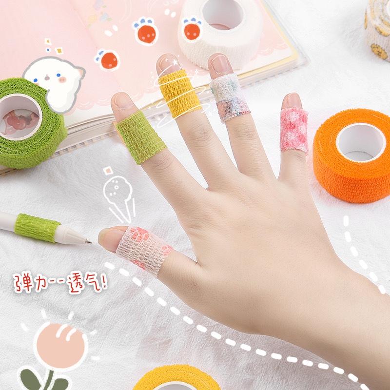 Market1688 Finger Tape Wrist Tape Protective Perban Pelindung Jari Tangan Pembalut Jari Sport Tape Warna Warni Pita Perekat Jari Untuk Menulis Anti Kapalan 4
