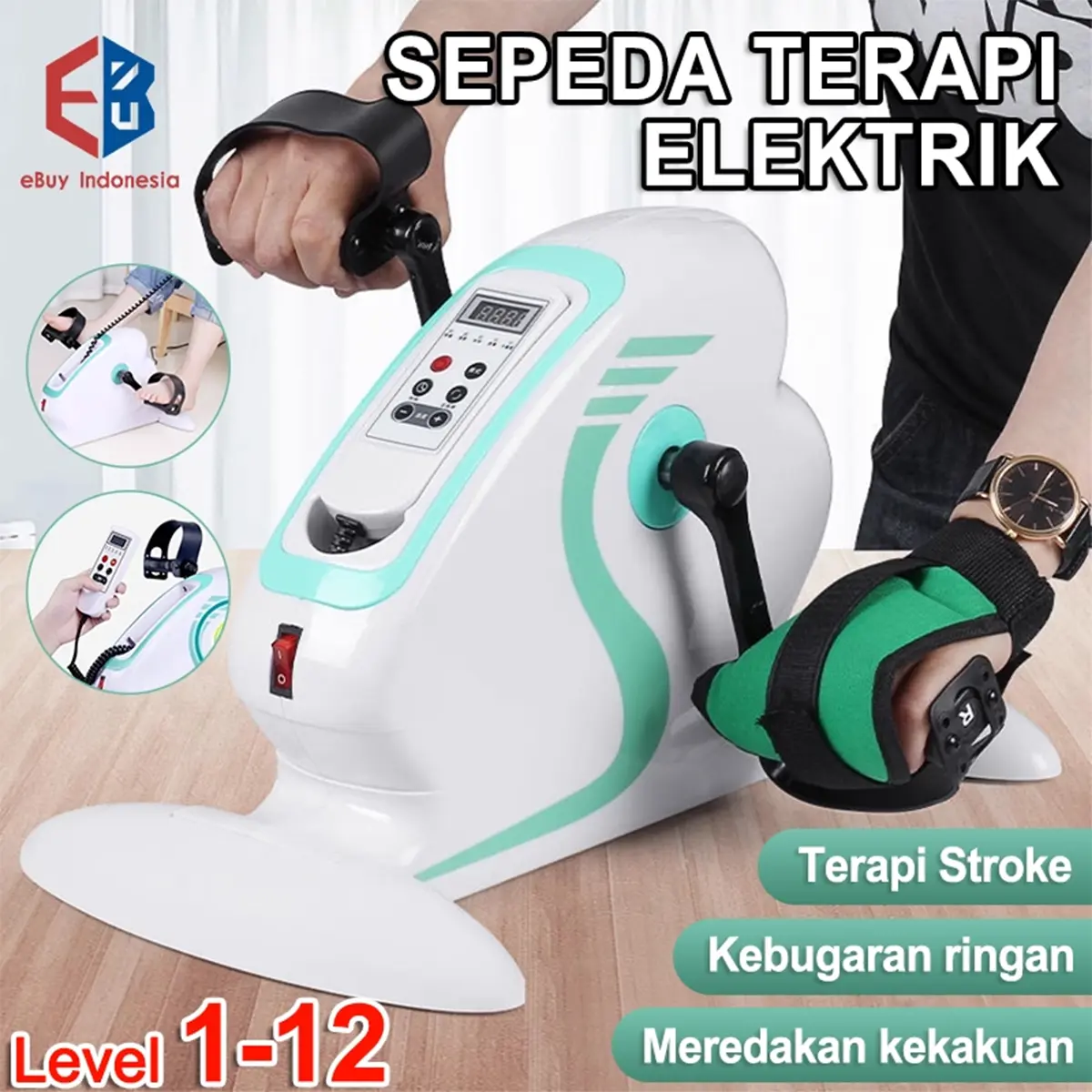 Sepeda Statis Terapi Elektrik Sepeda Statis Mini Alat Terapi Kesehatan Kaki Tangan Stroke Terapi Stroke Manula Fisioterapi Kaki Tangan Alat Terapi Orang Tua Tubuh