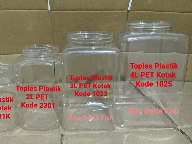 toples cupang 4 liter kotak polos tanpa list 4