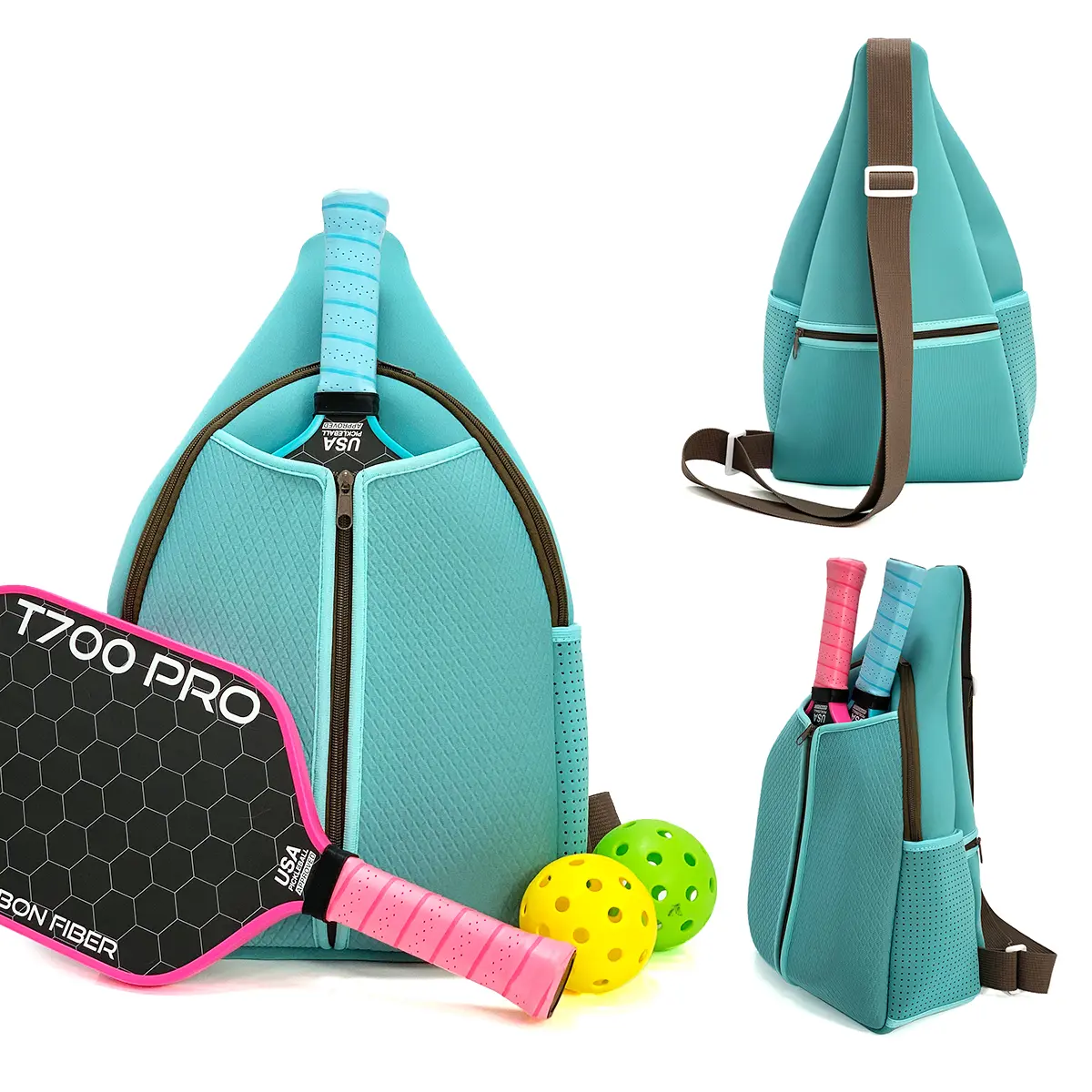 Túi Đeo Chéo, Túi Đựng Bóng Chày Thể Thao Pickleball Ngoài Trời Hợp Xu hướng Cho Nữ, Túi Đựng Bóng Chày, Túi Đeo Vai Đeo Chéo, Thích Hợp Cho Phụ Nữ   Balo Sport Bag