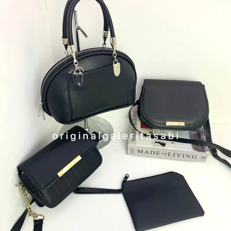 100RB isi banyak versi Tas Selempang Wanita CAHYA Hitam 0
