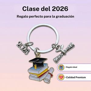 Conjunto de 10 piezas: llavero de graduación 2026 con rollo de diploma — recuerdo de hito para estudiantes graduados, accesorio para mochila y obsequio para fiesta, regalo perfecto para la promoción 2026
