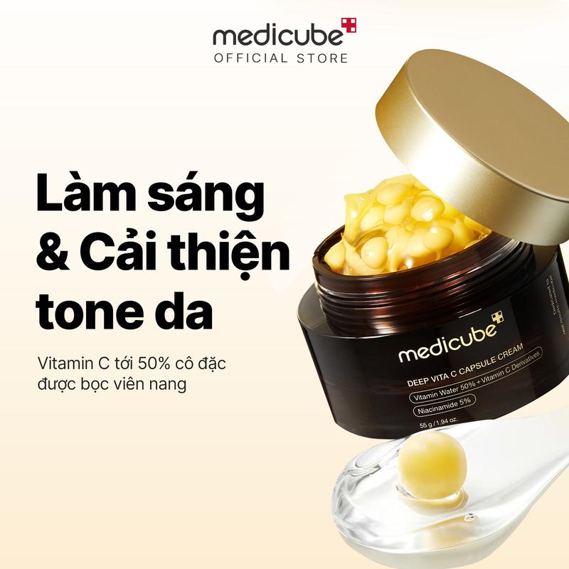  Kem Dưỡng Sáng Da Giảm Thâm Deep Vita C Capsule Cream 55g 