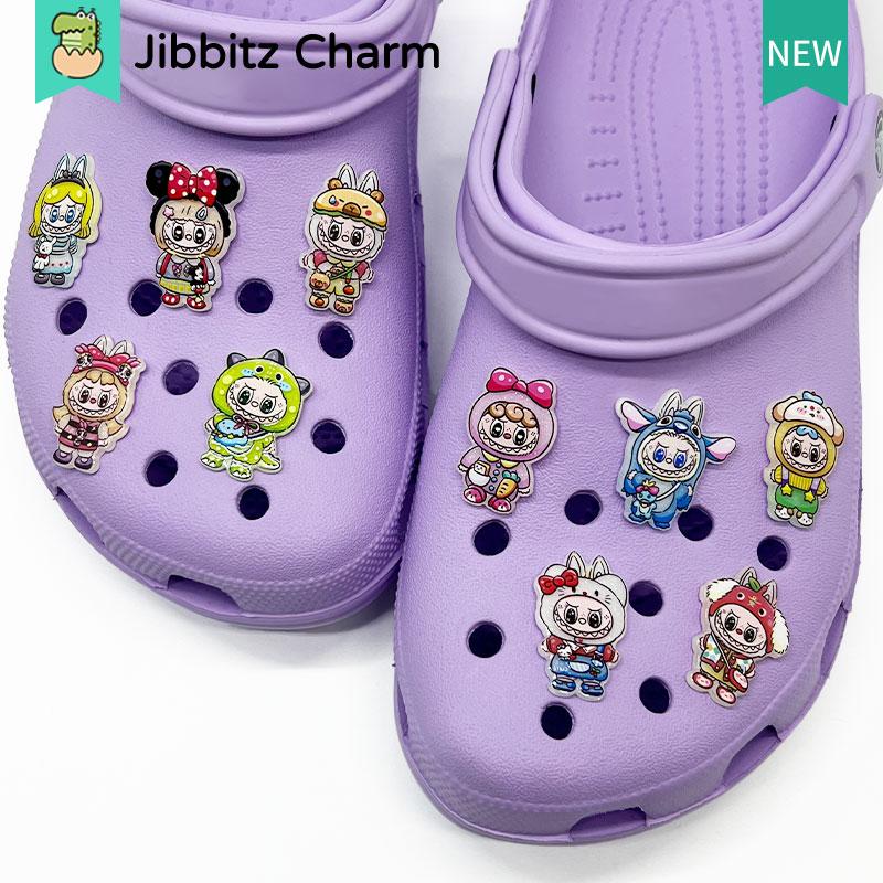 Product Introduction of Jibbits Fashion Clog Jibbitx charm Creative Cute Cartoon Colorful Pattern DIY Shoes Buckle/ Shoes Charm/Clog Button 4