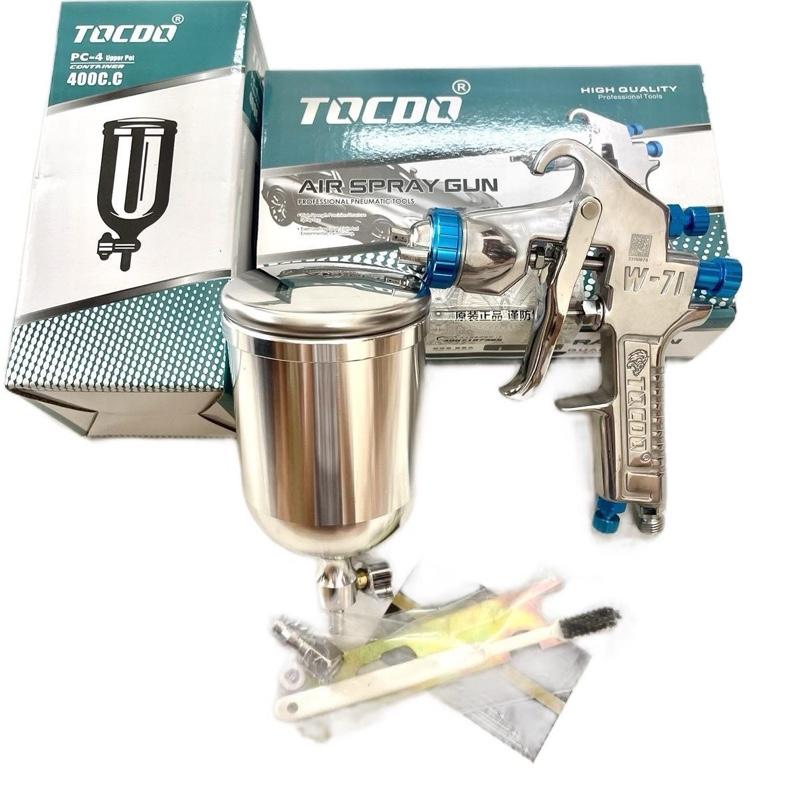 Bép phun sơn w71 tocdo cao cấp 1.3mm cốc mạ chống bám sơn chân chống đổ