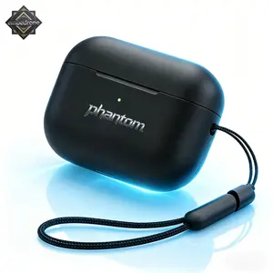 KY X55 Earphone Tidur Suara Stereo Level HiFi, Tahan Air iPX5, Mikrofon Internal, ENC Noise Reduction Layar Digital Cerdas Kontrol Sentuh untuk iPhone dan Android