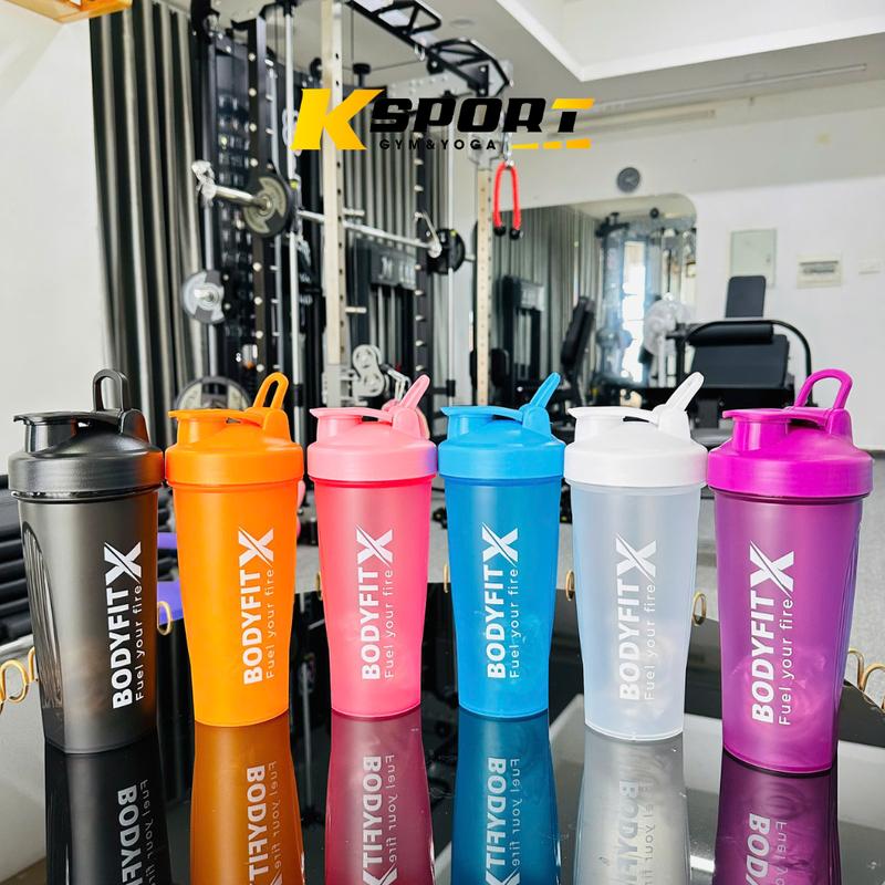 Bình Nước Tập Gym , Bình Lắc Thể Thao Có Con Lắc Lò Xo Tiện Lợi 700ml Sport Tập…