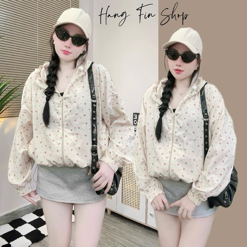 [HF DESIGN] Áo Khoác Dù Hoạ Tiết Chất Liệu Dù Nhăn, Áo Dù Mỏng Mát 1 Lớp, Khoác Hè, Hoạ Tiết Xinh Xắn Trẻ Trung, Dây Rút Bo Chun Có Túi Trong