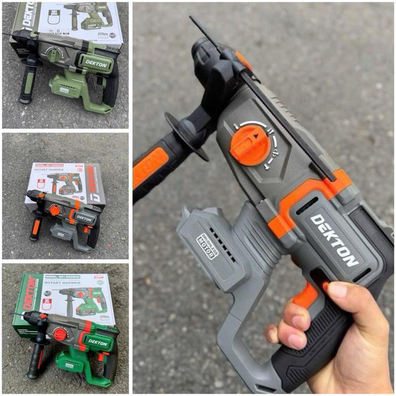 máy khoan bê tông pin 3 chức năng DEKTON M21-RH2603C và M21-RH2603XC motor brushless chân M21 phổ thông khoan duc betong