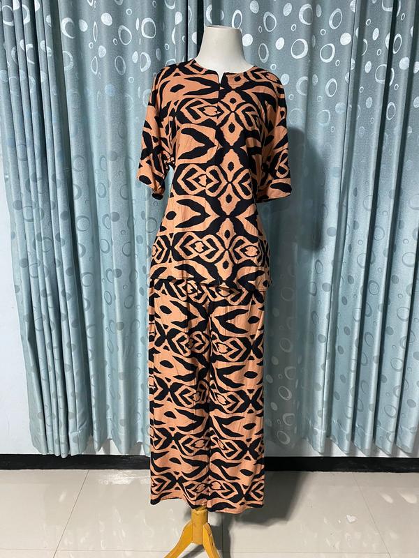 One Set Rayon Premium / Setelan Wanita Kekinian / Setelan Baju Tidur Lengan Pendek 3