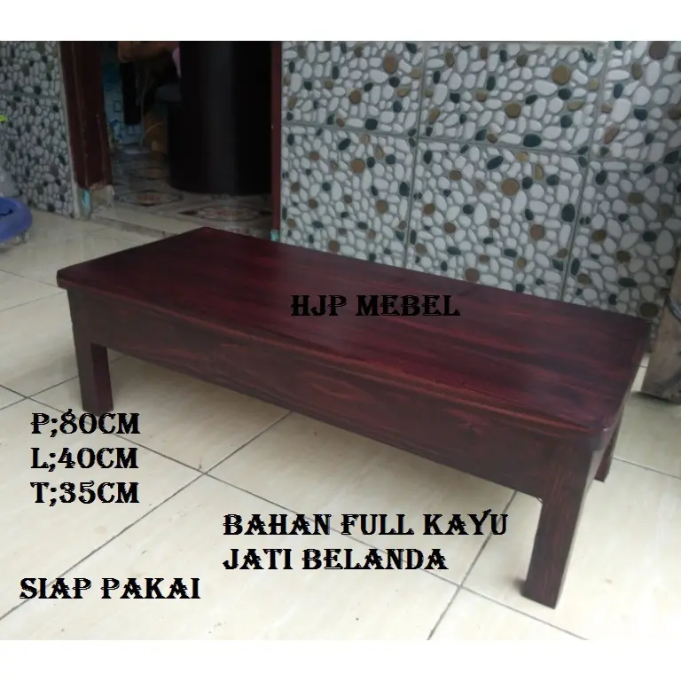 GROSIR meja lesehan P80 L40 L35 meja belajar meja computer meja full kayu jati belanda meja siap pakai KOKOH P80 L40 L35