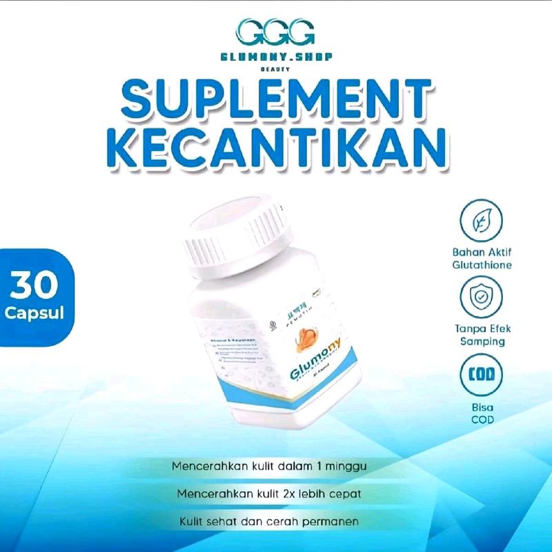 ORIGINAL GLUMONY PEMUTIH BADAN | 10x EXTRA WHITENING | PEMUTIH SELURUH TUBUH | PENCERAH WAJAH | MENCERAHKAN DAN MEMUTIHΚΑΝ AMAN  BPOM ORIGINAL 2