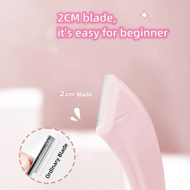 Với chải lông mày Clipper PP Xử lý Thẩm mỹ Cutler Trang điểm Cut lông mày Cut Hình dạng mặt trăng cong 2