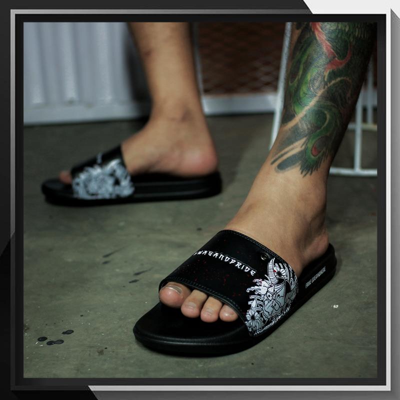Sendal Sukajan Japan Series - Sandal Slip On Pria - Slippers Pria - Selop Slide Karet SWAG AND PRIDE 7