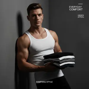 SAMPANG Singlet Polos Pria Dewasa | Bahan Adem & Lembut