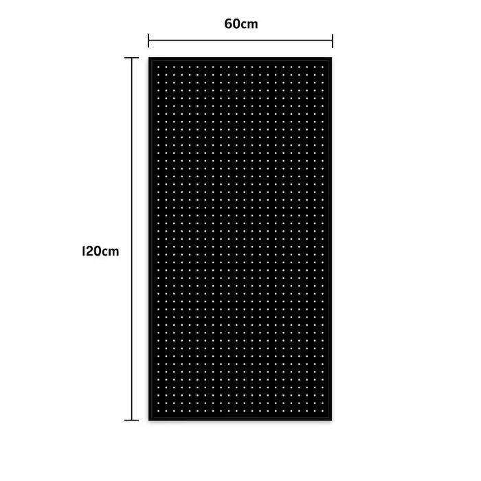 Hitam 120x60 cm (dengan 20 hook)
