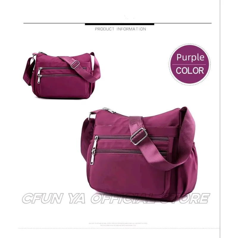 Tas Slempang Wanita Ibu-Ibu Kondangan Korean Bagus Murah Banget - Kanvas - Perempuan, Slingbag 3