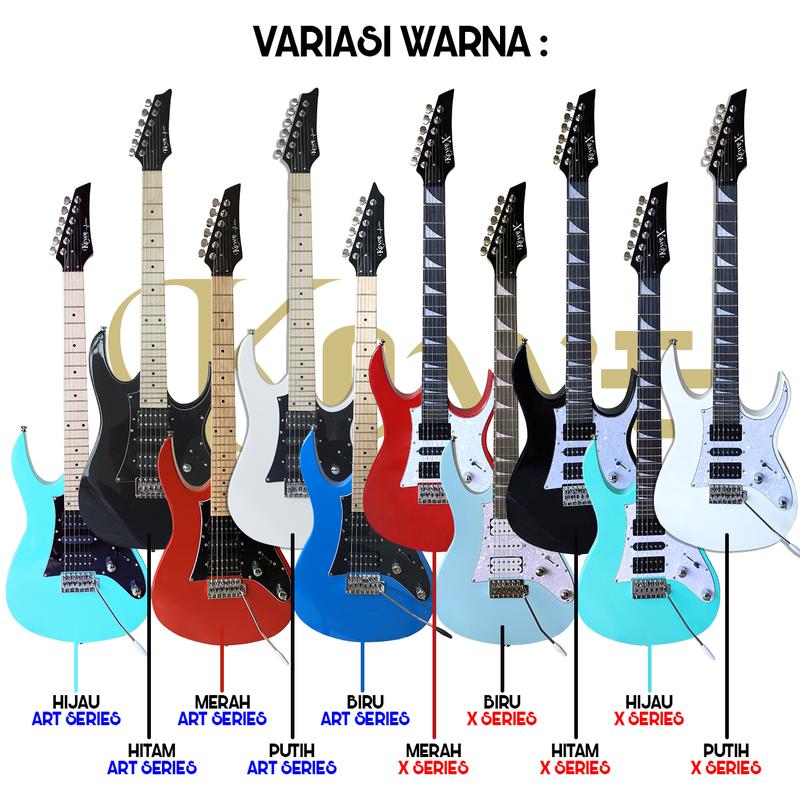Product Introduction of Gitar Listrik Merk KOWE Art Series Best Seller Free Efek DDC01 61