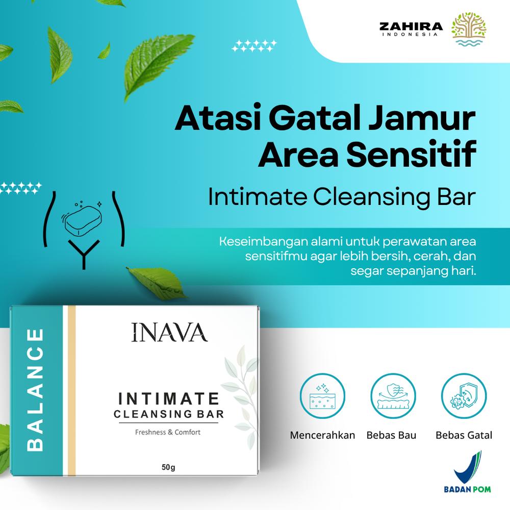 Atasi Jamur Area Wanita Sabun INAVA Intimate Cleansing Bar BPOM - Perawatan Feminine Keputihan Kewanitaan
